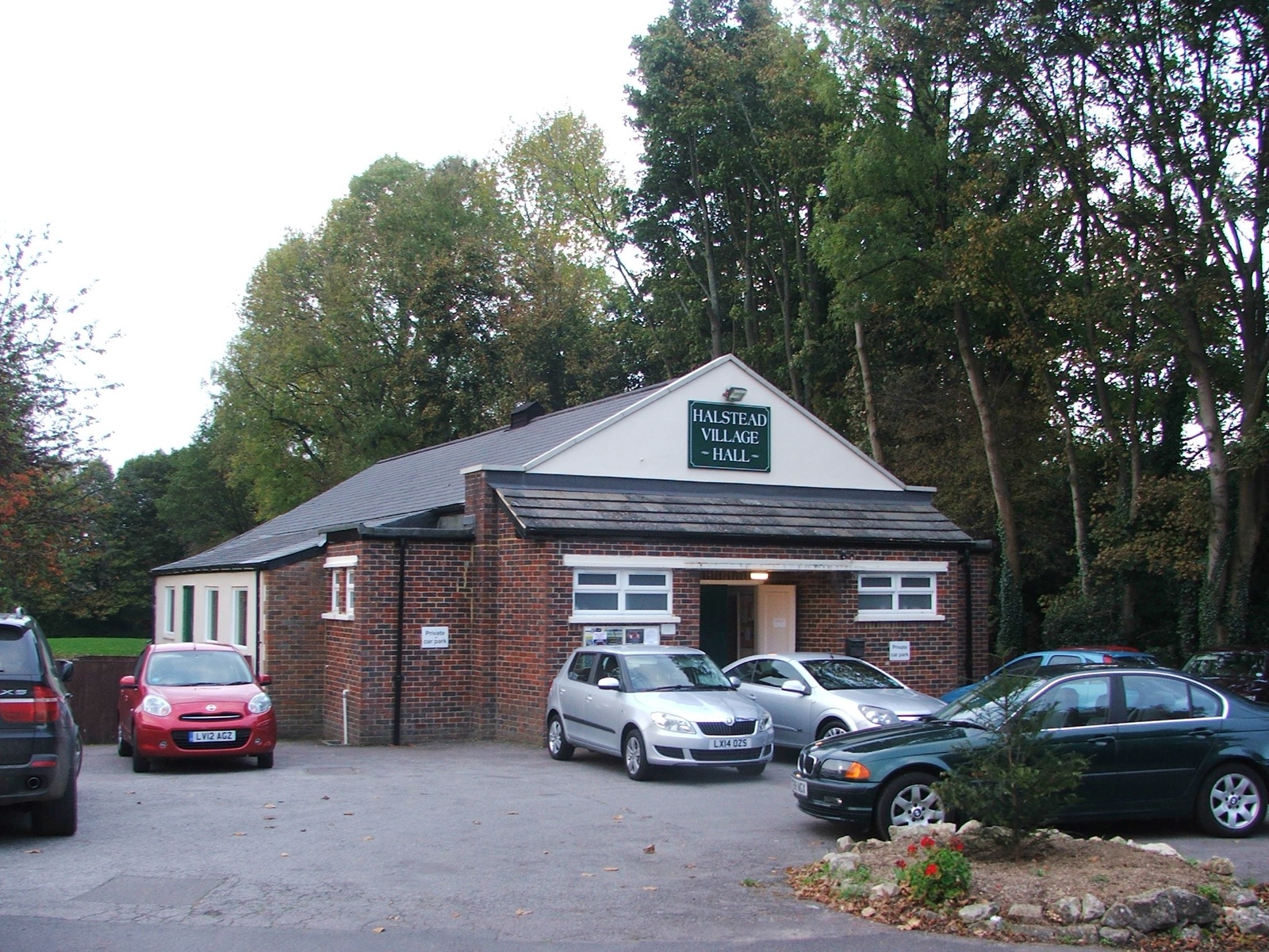 Halstead village hall. The nursery runs from the Halstead Community Primary School site in the village.