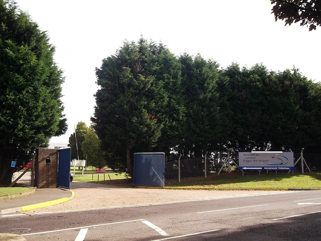 The entrance to London Biggin Hill Airport