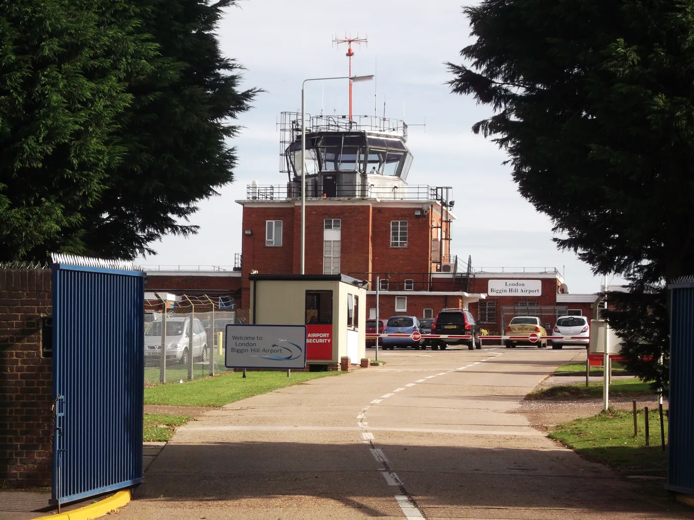 The passenger terminal at London Biggin Hill Airport