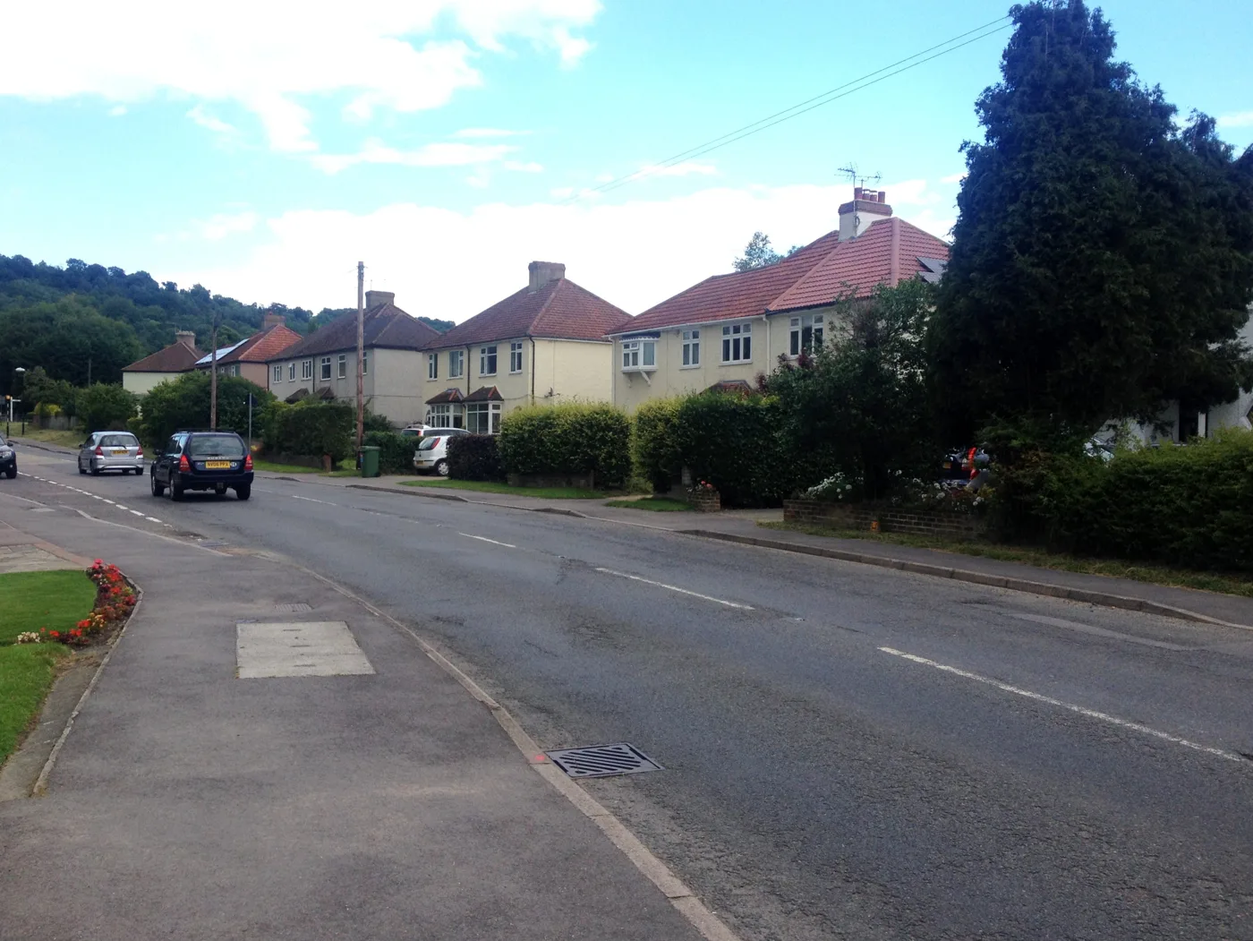 Childsbridge Lane in Kemsing village, north of the application site