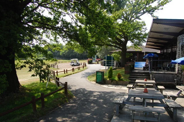 The clubhouse at Lullingstone Park Golf Course