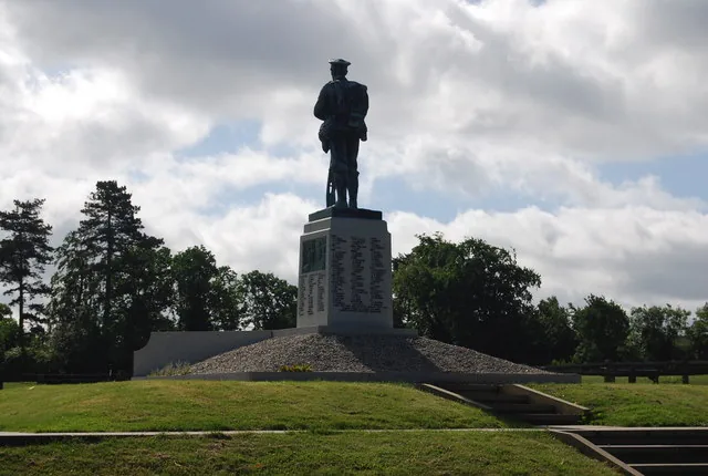 The Sevenoaks war memorial on the Vine, where the town's Remembrance service is held each November.