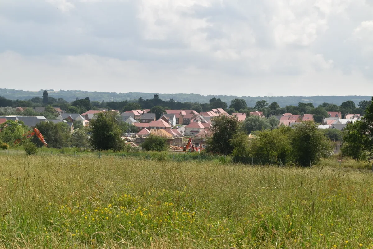 New homes under construction at Marlpit Hill, Edenbridge