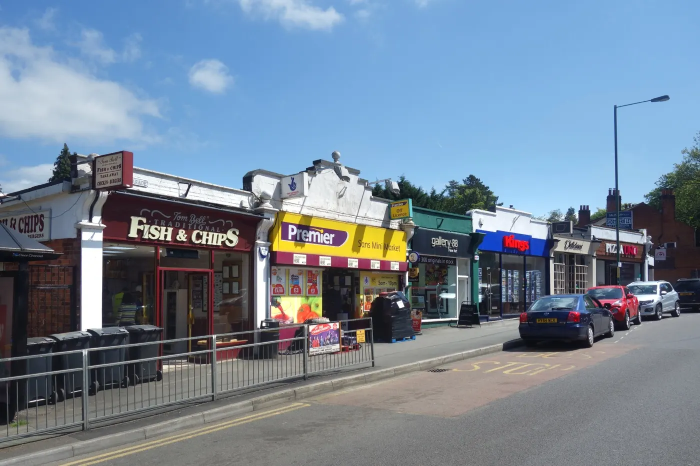 Shops opposite Sevenoaks railway station