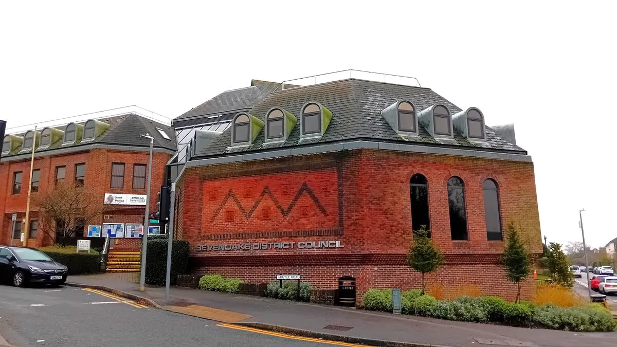 Sevenoaks District Council's offices on Argyle Road, Sevenoaks