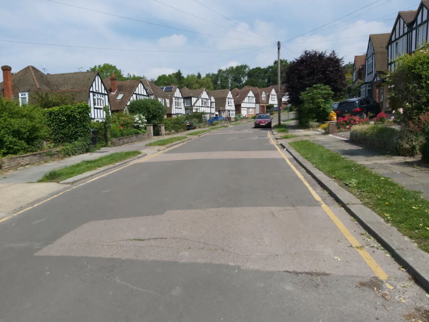 A residential street in Otford, in the Sevenoaks district