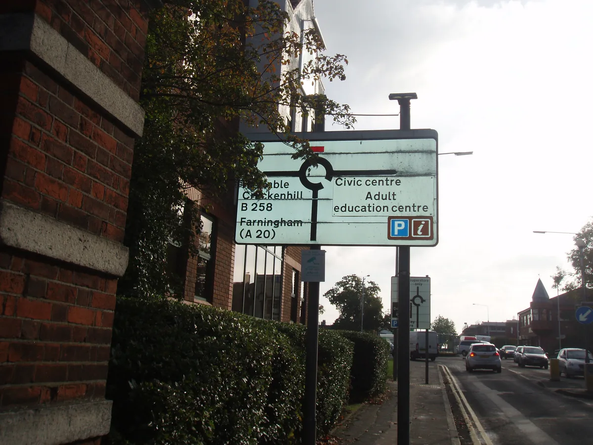 The pedestrianised part of Swanley town centre