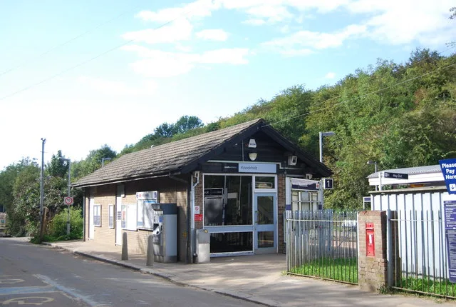 The booking office at Knockholt station, Sevenoaks Road