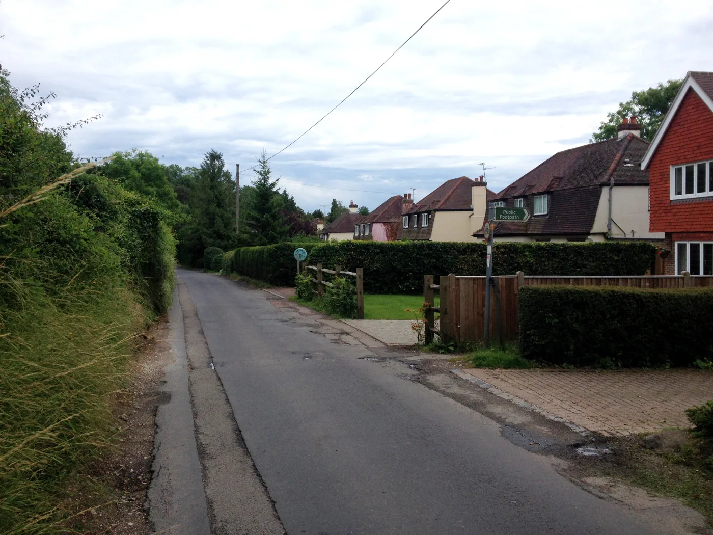 Pilgrims Way, Kemsing, the road with the most reported defects in the district