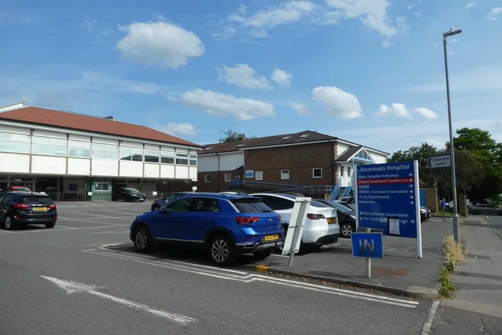 Sevenoaks Hospital, one of the NHS sites serving the district