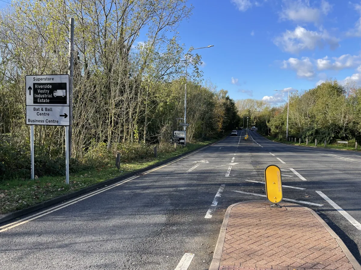 Otford Road, Sevenoaks, close to Sevenoaks Town's Bourne Stadium ground in Mill Lane