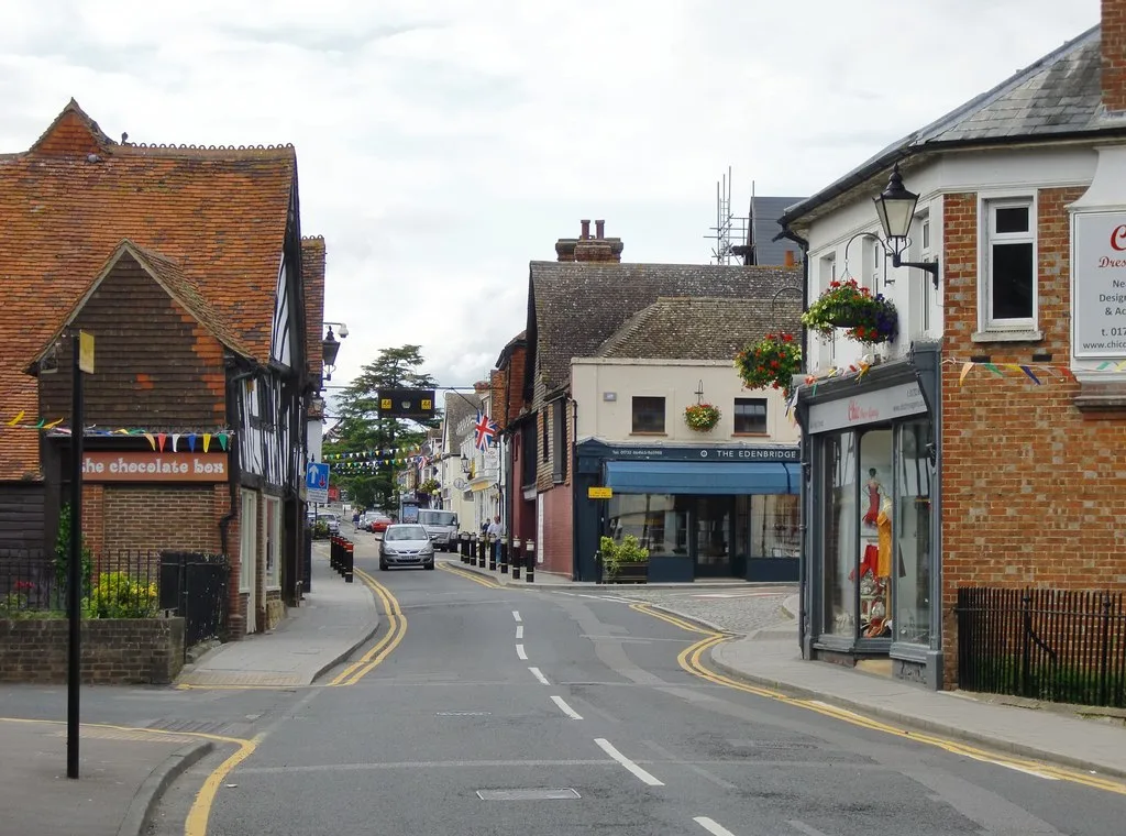 Edenbridge town centre; the first roadshow is outside the town's Waitrose on 19 September