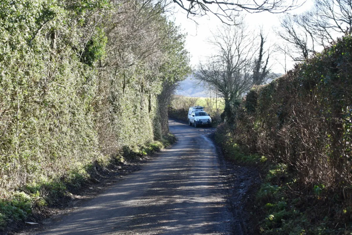 Redmans Lane, near Shoreham, where the waste was dumped in February 2024