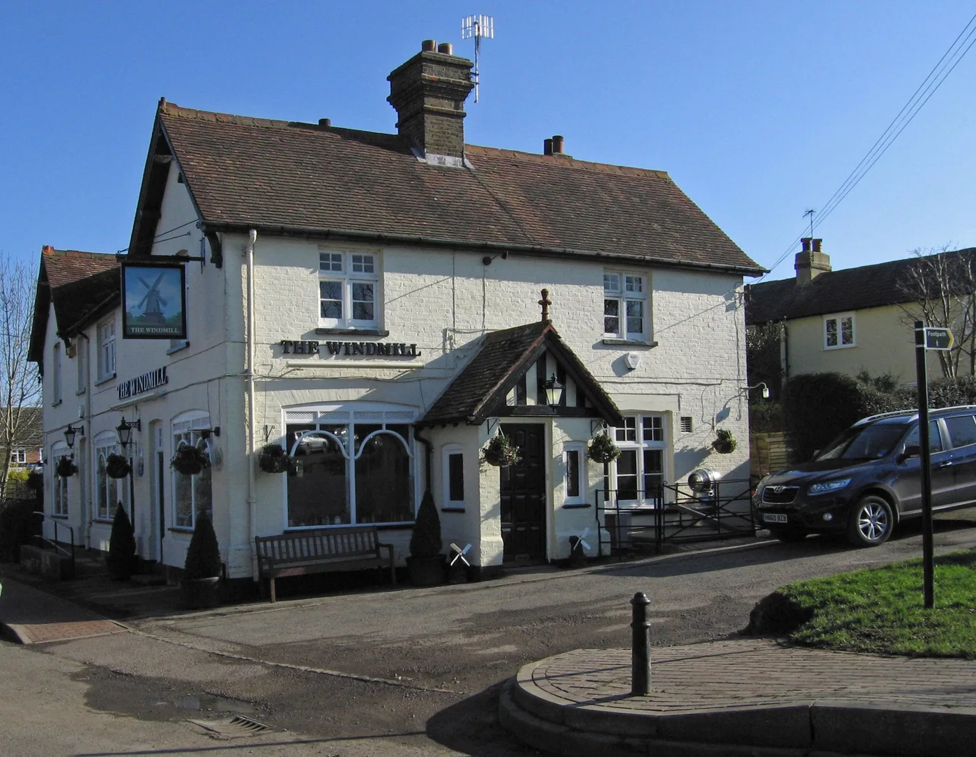 The Windmill pub on Windmill Road, Sevenoaks Weald.