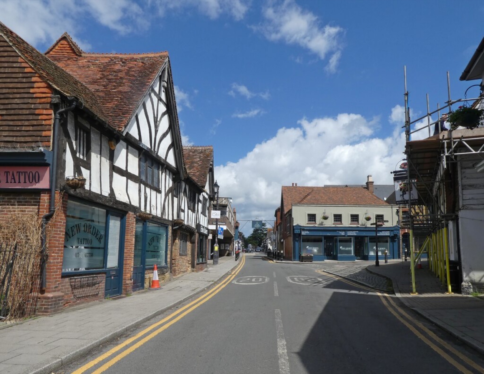 The junction with Church Street, Edenbridge, where The View School is based