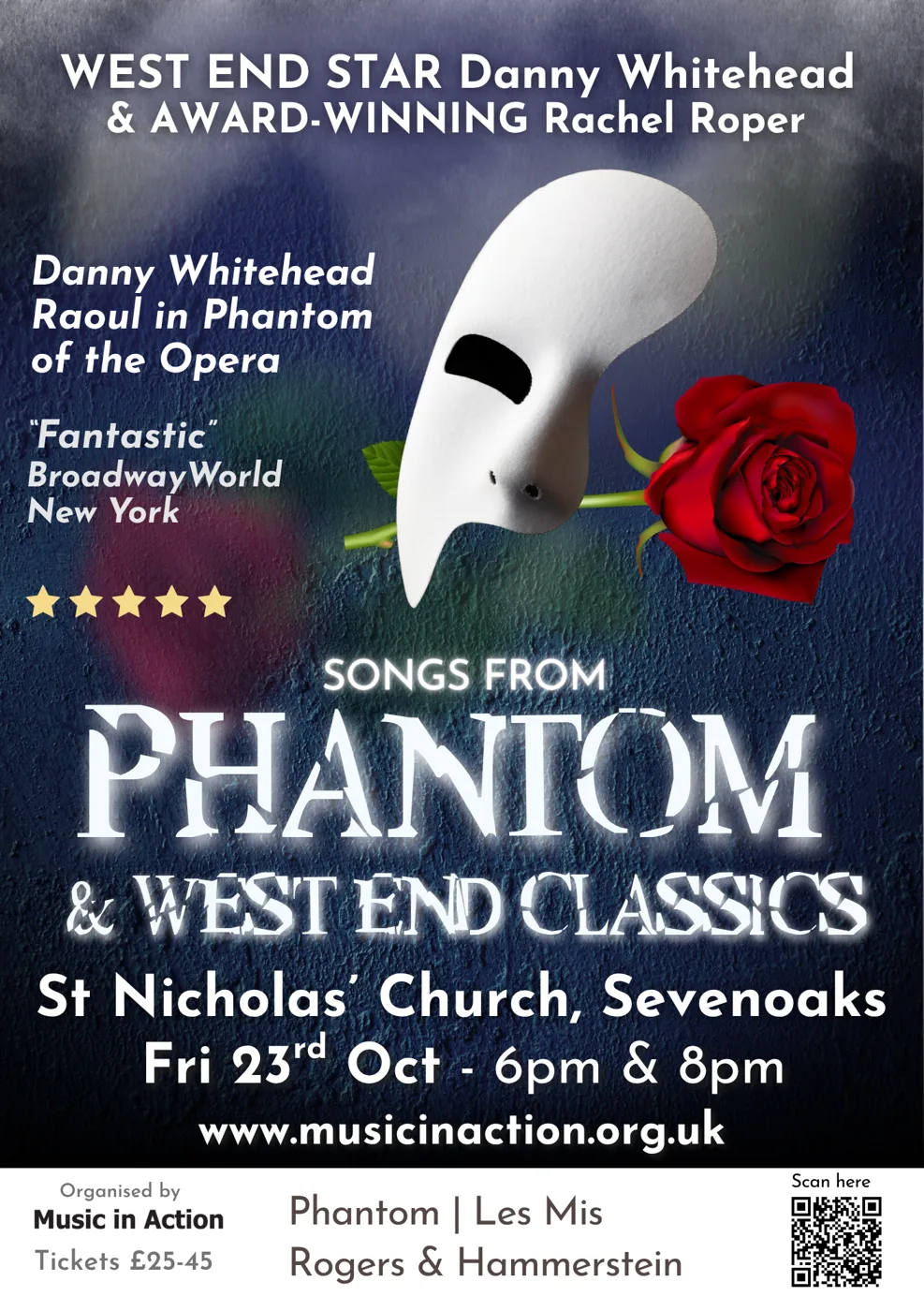 The poster for West End Classics at St Nicholas' Church, Sevenoaks, Friday 23 October